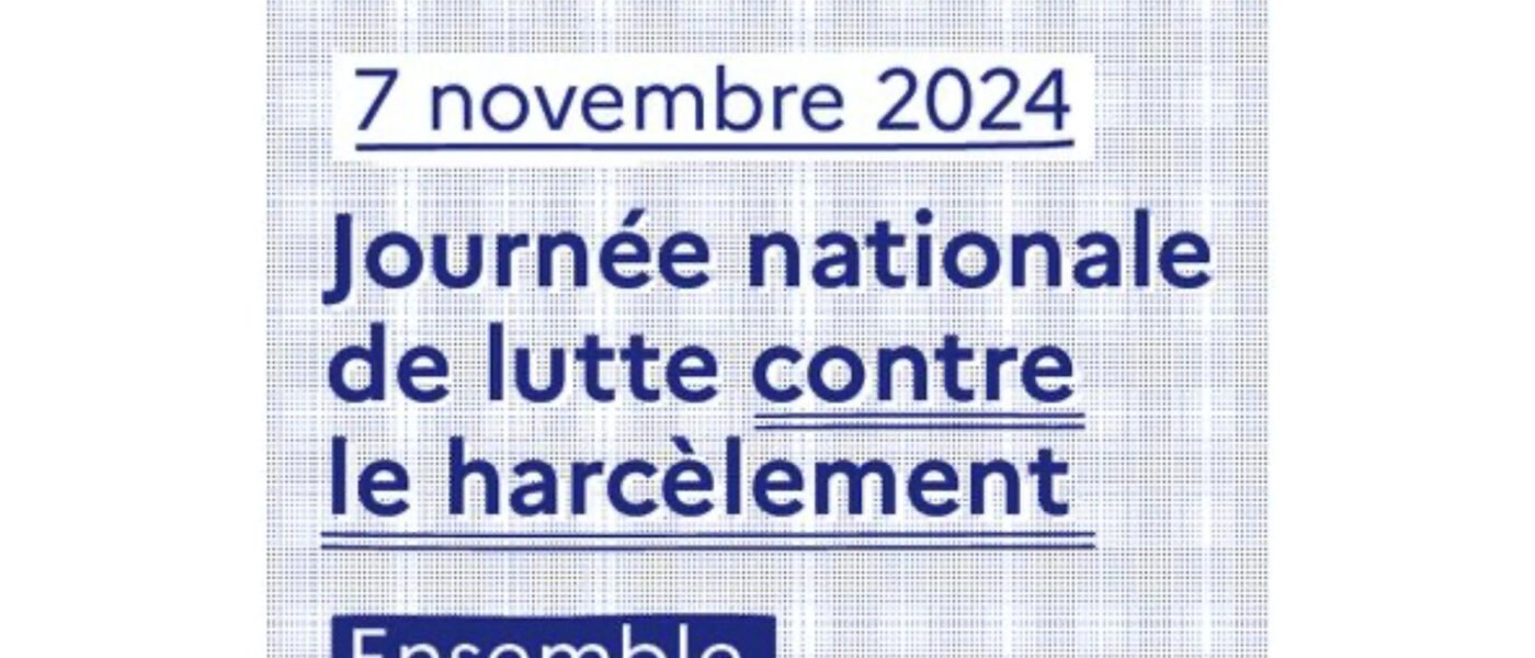 7 novembre – Journée nationale de lutte contre le harcèlement à l’école